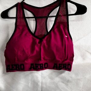 Aeropostale Fuchsia Sports Bra with Black‎ Trim